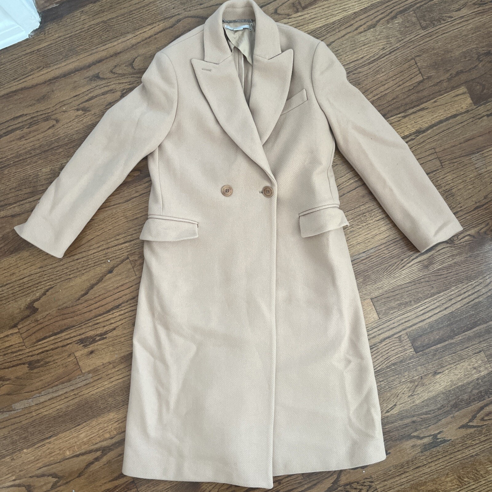 Stella Mccartney Women's Coat Size 38 Brown Wool Classic Coat